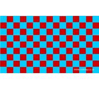 Maroon and Sky Blue Checkered 5'x3' Flag