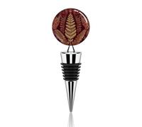 Maroon Gold Pattern Wine Saver Vacuum Pump Champagne Bottle Stopper Multicolor Leak-Proof And Reusable Wine Saver, Preserves Beverage Freshness