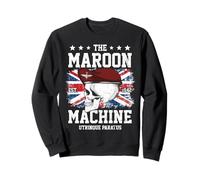 Maroon Machine Parachute Regiment Flag UK British Military Sweatshirt