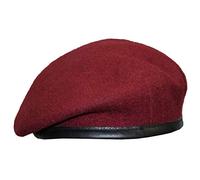 Maroon Officers Small Crown Beret 54 cm, 6 3/4, Red