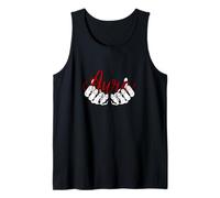 Maroon Red Burgundy Color Aura Hands Burgundy Graphic Tank Top