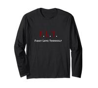 Maroon Red Burgundy Color First Love Yourself Maroon Long Sleeve T-Shirt
