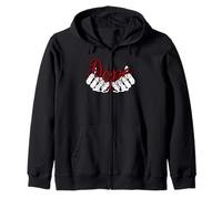 Maroon Red Burgundy Color Hands DOPE Zip Hoodie