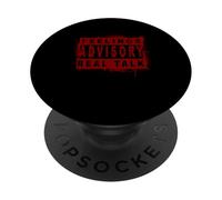 Maroon Red Burgundy Feelings Advisory - Real Talk Burgundy PopSockets Adhesive PopGrip