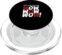 Maroon Red Burgundy Got'em Saying Wow-x3 Maroon PopSockets PopGrip for MagSafe