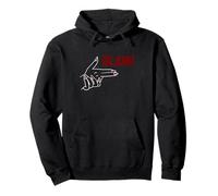Maroon Red Burgundy Hands, Blam! Burgundy Graphic Pullover Hoodie