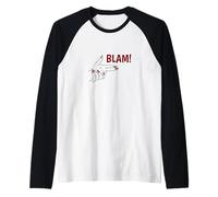 Maroon Red Burgundy Hands, Blam! Burgundy Graphic Raglan Baseball Tee