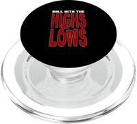Maroon Red Burgundy Highs/Lows Maroon PopSockets PopGrip for MagSafe