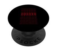 Maroon Red Burgundy Hugs N Kisses Maroon Red Burgundy PopSockets Adhesive PopGrip