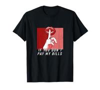 Maroon Red Burgundy Hush Now Maroon Red Distressed Graphic T-Shirt
