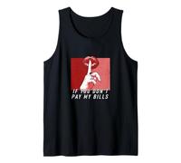 Maroon Red Burgundy Hush Now Maroon Red Distressed Graphic Tank Top