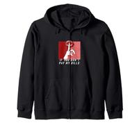 Maroon Red Burgundy Hush Now Maroon Red Distressed Graphic Zip Hoodie