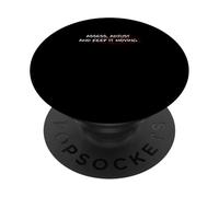 Maroon Red Burgundy Keep It Moving Burgundy PopSockets Adhesive PopGrip
