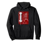 Maroon Red Burgundy Plugged Connected Burgundy Pullover Hoodie