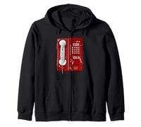 Maroon Red Burgundy Plugged Connected Burgundy Zip Hoodie