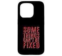 Maroon Red Burgundy Some Things Stay Broken Maroon Graphic Case for iPhone 15 Pro