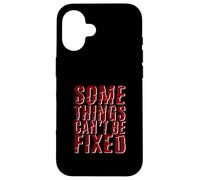 Maroon Red Burgundy Some Things Stay Broken Maroon Graphic Case for iPhone 16