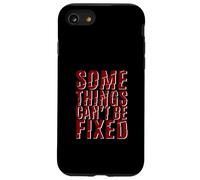 Maroon Red Burgundy Some Things Stay Broken Maroon Graphic Case for iPhone SE (2020) / 7/8