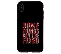 Maroon Red Burgundy Some Things Stay Broken Maroon Graphic Case for iPhone XS Max