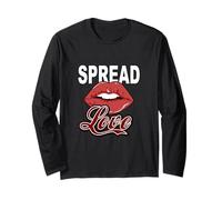 Maroon Red Burgundy Spread All The LOVE Maroon Burgundy Long Sleeve T-Shirt
