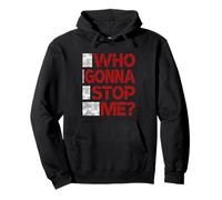 Maroon Red Burgundy Who Gonna Stop Me? Maroon Red Pullover Hoodie
