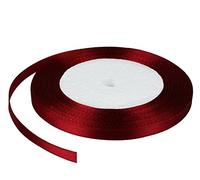 Maroon Red Satin Ribbon 23 Meters X 6mm for Gifts Wrap Sew Party, Decorations Events Dress Wedding Christmas Crafts, Bows Car, Floral Balloons Hairs, DIY, Bouquets, Cake More
