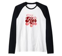 Maroon She is Her Maroon Graphic Raglan Baseball Tee