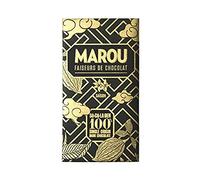 MAROU - 100% Cacao Dark Chocolate Bar | Transparent Direct Trade | Vegan, Gluten Free, No Additives, Soy Free | Single Origin Vietnam (1-Pack)