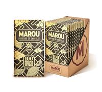 MAROU - 100% Cacao Dark Chocolate Bar | Transparent Direct Trade | Vegan, Gluten Free, No Additives, Soy Free | Single Origin Vietnam (Case-Pack 8)