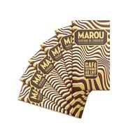 MAROU - 44% Cacao Milk Vietnamese Coffee Chocolate Bar | Transparent Direct Trade | No Additives, Soy Free | Single Origin Vietnam (6-Pack)