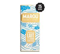 MAROU - 48% Cacao Milk Chocolate Mini Bar | Transparent Direct Trade | No Additives, Soy Free | Single Origin Vietnam (Case-Pack 25)