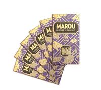 MAROU - 70% Dark Chocolate Bar | Transparent Direct Trade | Vegan, Gluten Free, No Additives, Soy Free | Dak Lak Region | Single Origin Vietnam (6-Pack)