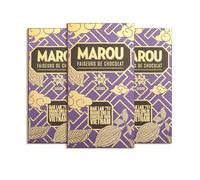 MAROU - 70% Dark Chocolate Bar | Transparent Direct Trade | Vegan, Gluten Free, No Additives, Soy Free | Dak Lak Region | Single Origin Vietnam (3-Pack)