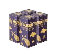 MAROU - 70% Napolitains Chocolate Squares | 20-Piece | Transparent Direct Trade | Vegan, No Additives, Soy Free | Tien Giang Region | Single Origin Vietnam (4-Pack)