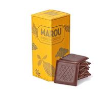 MAROU - 72% Napolitains Chocolate Squares | 20-Piece | Transparent Direct Trade | Vegan, No Additives, Soy Free | Dong Nai Region | Single Origin Vietnam (1-Pack)
