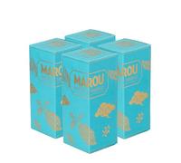 MAROU - 74% Napolitains Chocolate Squares | 20-Piece | Transparent Direct Trade | Vegan, No Additives, Soy Free | Lam Dong Region | Single Origin Vietnam (4-Pack)