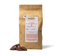MAROU - Coconut Milk Chocolate 58% Drops | Baking Couverture Discs | Easy Melt for Desserts, Pastries, Cakes, Frostings | No Preservative, No soy | 3 kg Resealable Pouch | Single Origin Vietnam