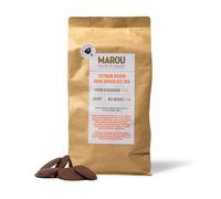MAROU - Dark Chocolate 75% Drops | Baking Couverture Discs | Easy Melt for Desserts, Pastries, Cakes, Frostings | No Preservative, No soy | 3 kg Resealable Pouch | Single Origin Vietnam