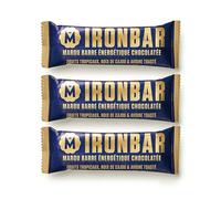 MAROU - Iron Energy Bar with Dark Chocolate | 65% Cacao, Fruits, Cashews & Toasted Oats | No Preservatives, No Artificial Flavours, No Palm Oil | 40 g (3-Pack)