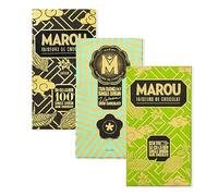 MAROU - Low Sugar Dark Chocolate Collection | Cacao 100%, Tien Giang 80%, Ben Tre 78% | Single Origin Vietnam (3-Pack)
