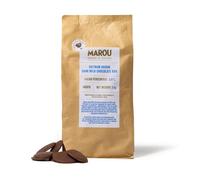 MAROU - Milk Chocolate 48% Drops | Baking Couverture Discs | Easy Melt for Desserts, Pastries, Cakes, Frostings | No Preservative, No soy | 3 kg Resealable Pouch | Single Origin Vietnam