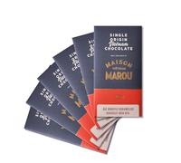 MAROU - Popped Rice 65% Dark Chocolate Bar | Transparent Direct Trade | No Additives, Soy Free | Single Origin Vietnam (6-Pack)
