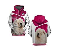 MaroYanYML Chow Chow/Chihuahua/Labrador Hoodies 3D Graphic Printed When I Saw You I Fell in Love Animals Hoodie Pets Dog Pocket Pullover Sweatshirt Men's Clothing