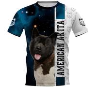 MaroYanYML Summer Pembroke Welsh Corgi/Chihuahua/Malinois 3D Printed Starlit Sky T-Shirts Funny Dog Tee Tops for Unisex