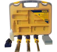 Marples 3 Piece Bevel Edge Chisel Set and Sharpening Kit