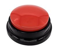 MarQo - RECORDABLE PRODUCTS Buzzer with Sound and Recording Function - Voice Recorder Button for Classroom, Dog Toy Intelligence & Talk - 30 Seconds Recording, Loud & Reusable