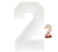 Marquee Numbers, Number 2 Mosaic Numbers For Balloons 3Ft Tall Cut-Out Extra Large for Party Decor, Photo Props, New Years Decorations 2024 Style 1, Large For Party Decor, Mosaic Numbe