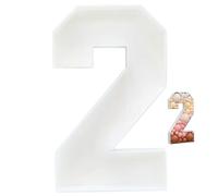 Marquee Numbers, Number 2 Mosaic Numbers For Balloons 3Ft Tall Cut-Out Extra Large for Party Decor, Photo Props, New Years Decorations 2024 Style 1..