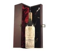 Marques de Riscal 1982 Rioja Reserva vintage wine in a silk lined wooden box with four wine accessories, 1 x 750ml