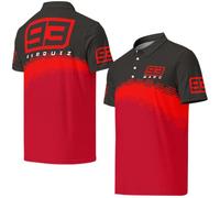 Marquez #93 Ducatista Corse Team Polo Shirt - Men's XL Red/Grey